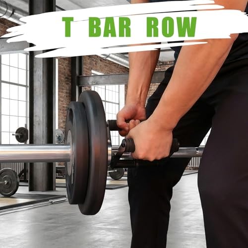 Double D Row Handle LAT Pulldown Attachments, 1.3 Inch Diameter Black Double D