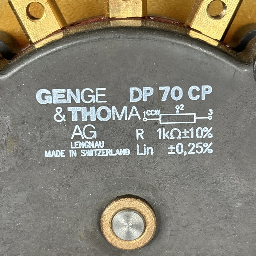 POTENZIOMETRO DP70CP GENGE & THOMA 10KOhm 0,25% Linearità