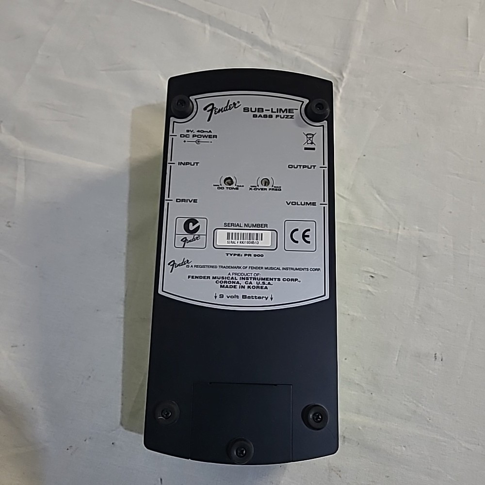 Fender Sub-Lime Bass Fuzz Pedal