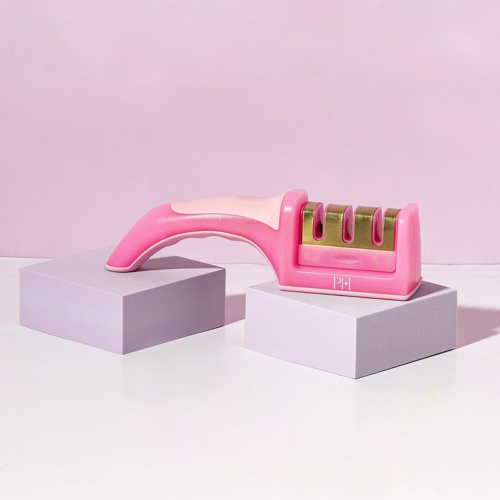 3-Stage Knife Sharpener, Professional Kitchen Knife Sharpener with Ergonomic ...