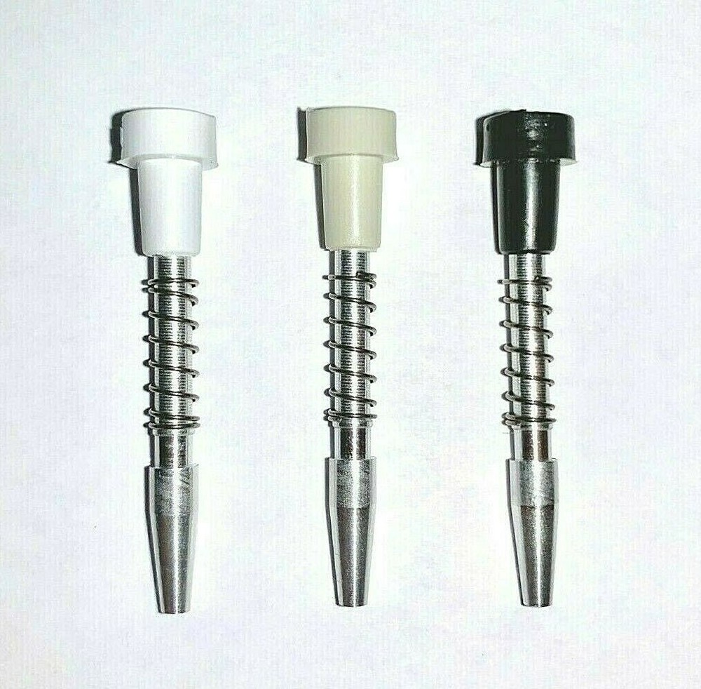 12 Pack - Tapered Plunger Pull Pins w/cap and spring for window screens