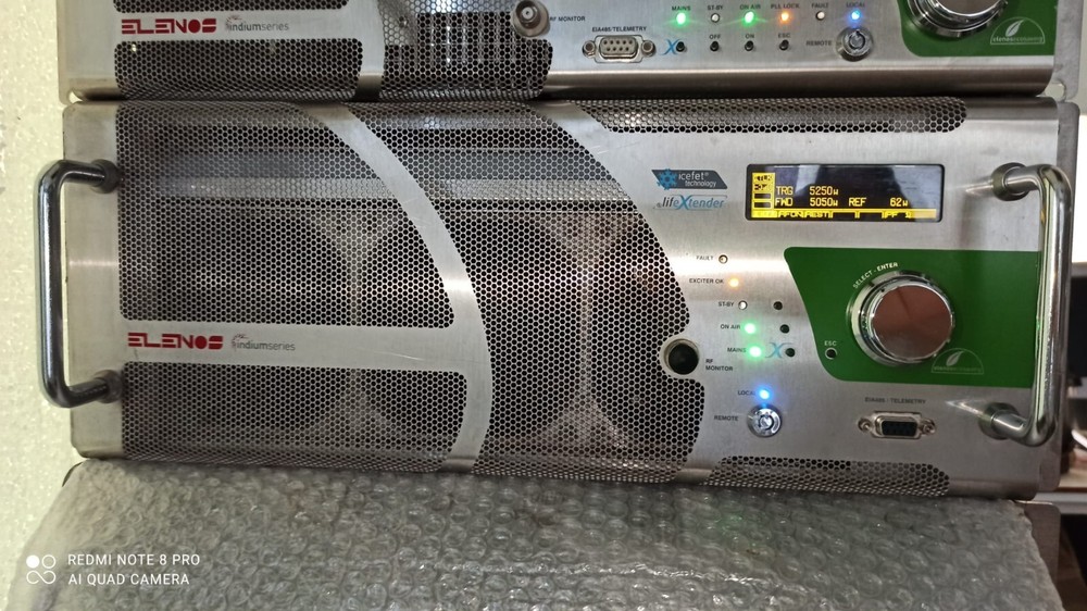 Broadcast Prof 5000w 5Kw ELENOS FM StereoTransmitter Wide Band 88/108 Mhz SLIM