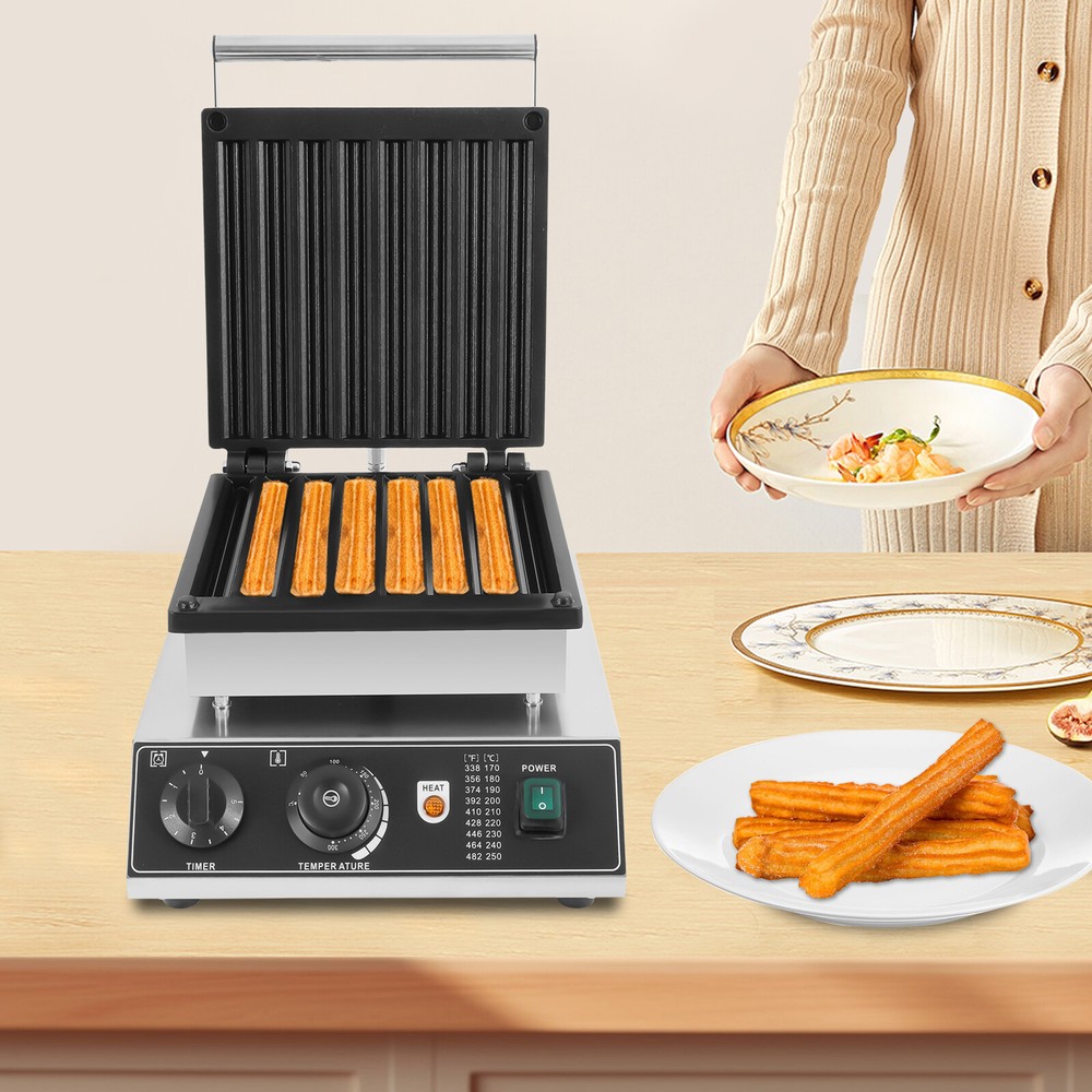 8 Churro Maker Machine Electric Waffle Maker Muffin Machine Baker Machine NEW