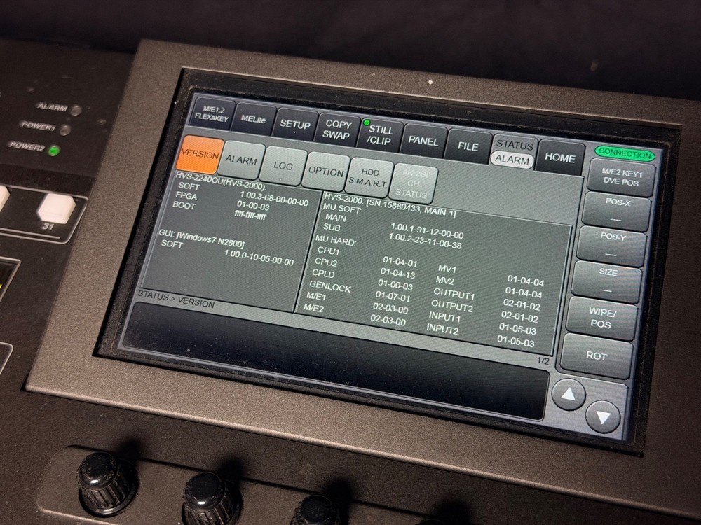 For.A HVS-2000 3G/HD 2 M/E Video Switcher w/ HVS-2240OU Switcher Panel