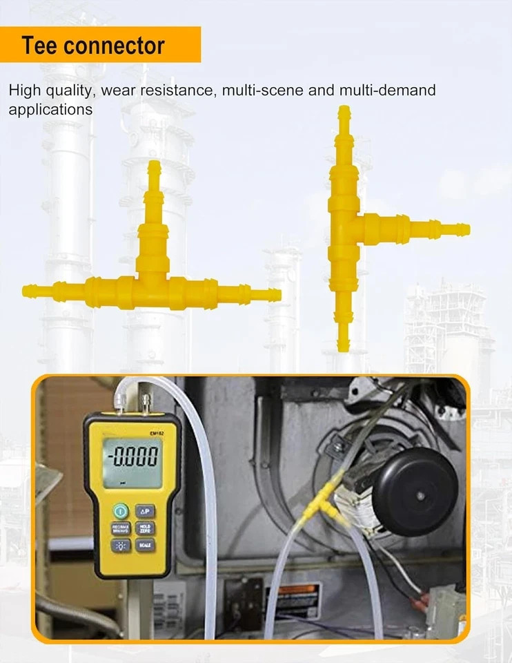 JL3MN2 Manometer Probe Kit, Compatible with Klein Tools ET180 Digital Manometer