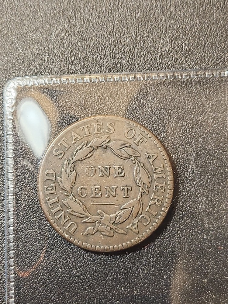 1819/8 CORONET HEAD LARGE CENT #0370