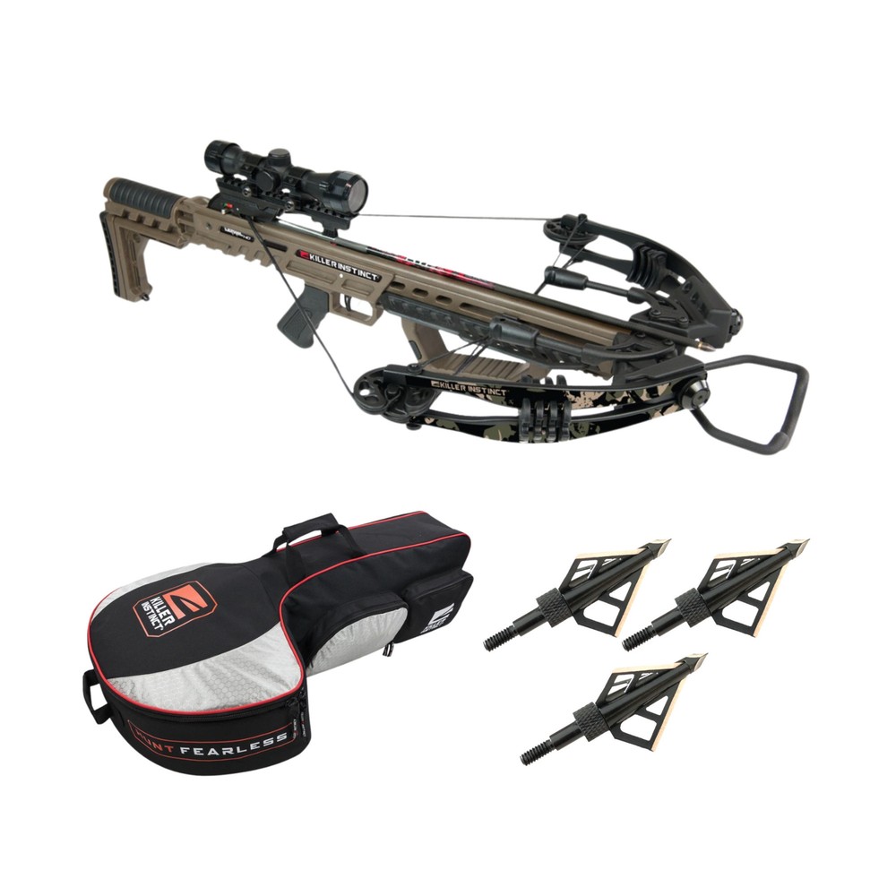 Killer Instinct Lethal HD405 Crossbow Bundle Hunting Weapon