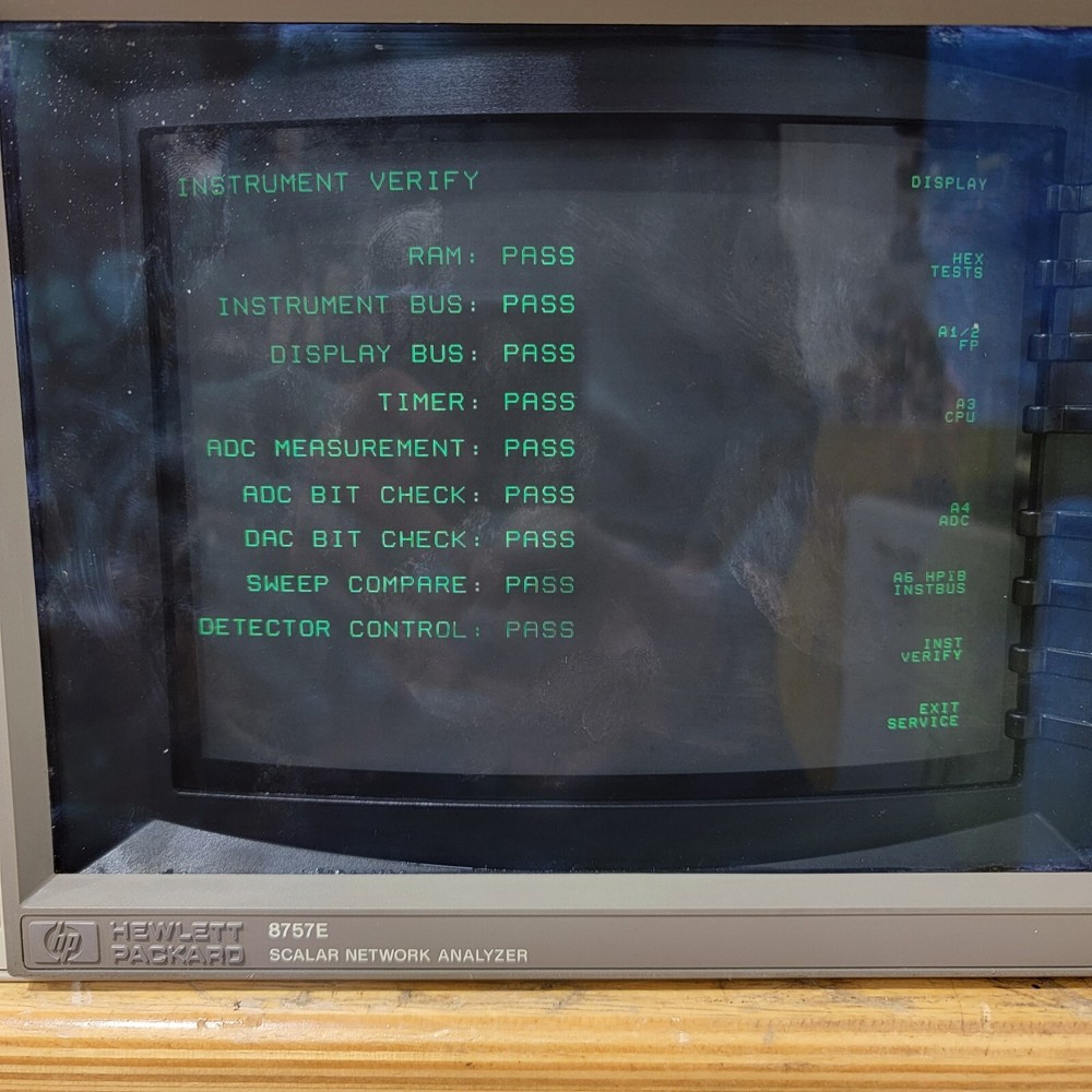 HP 8757E Scalar Network Analyzer 75dB Range 110GHz 2 Channel 40dB Directivity