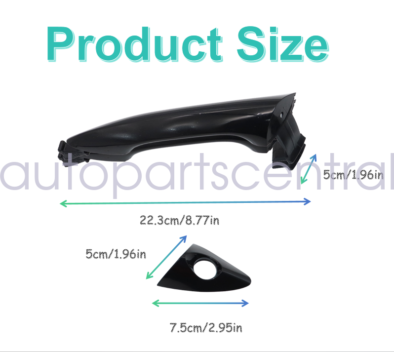 Left Front Outside Exterior Door Handle Driver Side Fit HYUNDAI Elantra 2011