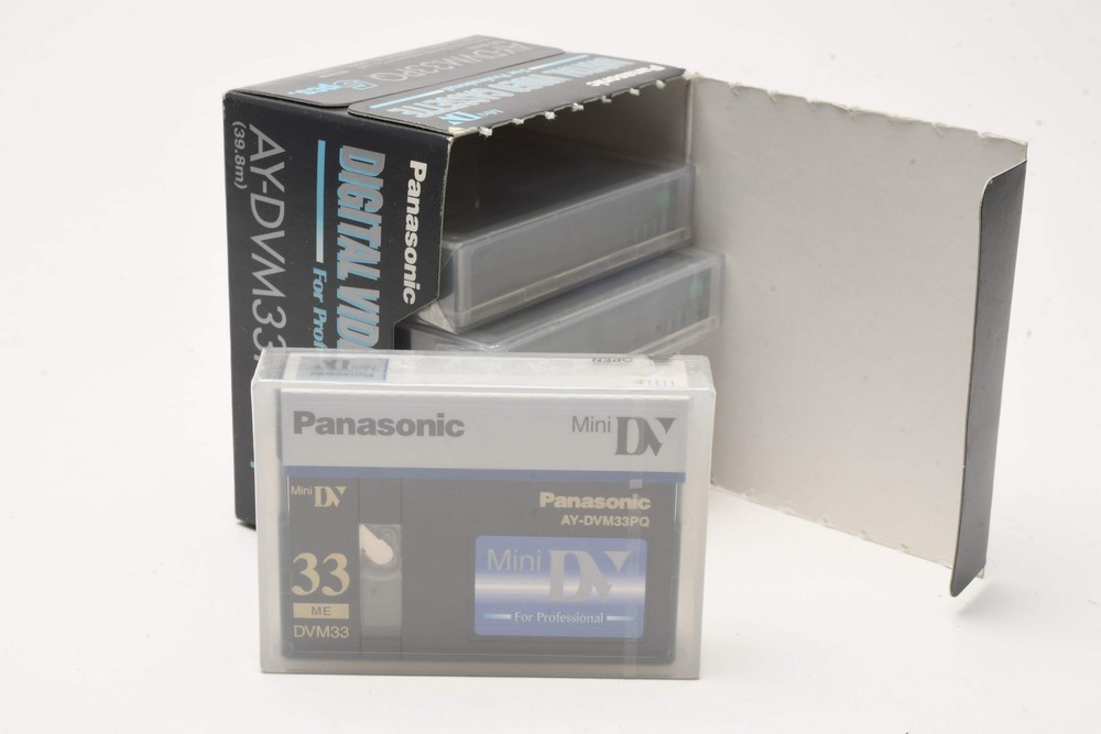 5X Panasonic Mini DV Cassettes AY-DVM33PQ - New