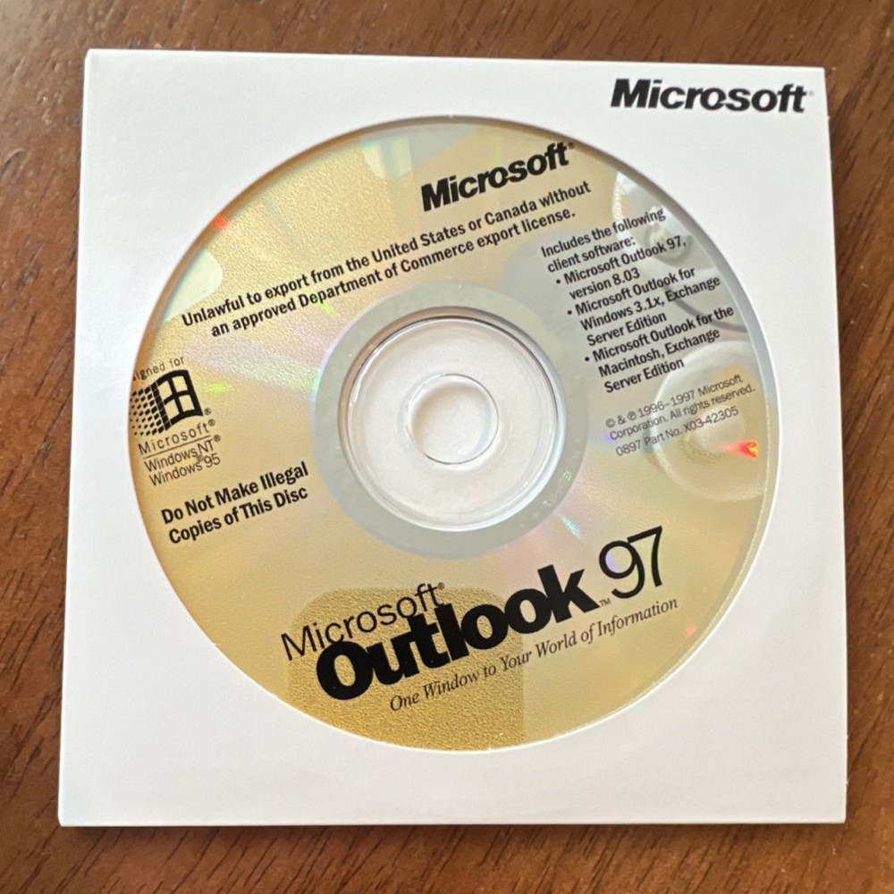 Microsoft Exchange Server 4.0 CD-ROM Standard License 5 CAL Windows NT Mac
