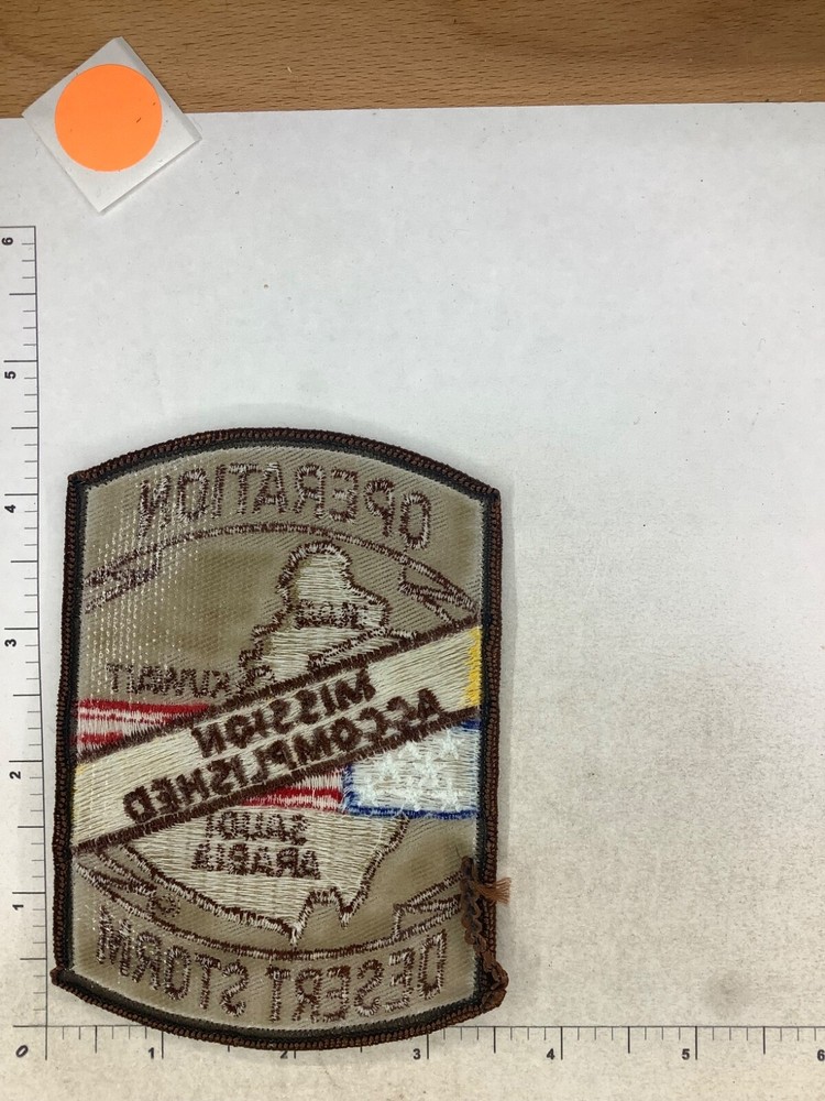 OPERATION DESERT STORM NOVELTY PATCH