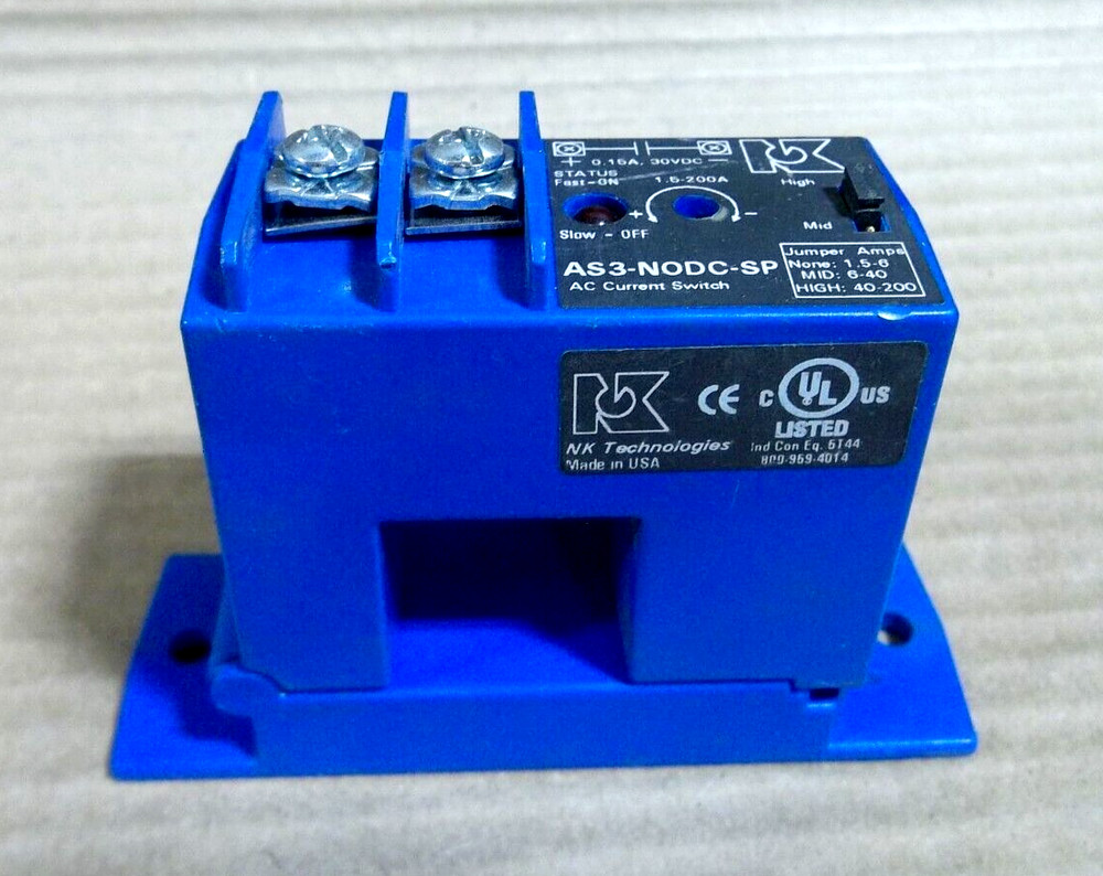 NEW NK TECHNOLOGIES AS3-NODC-SP SERIES AS3 AC CURRENT SENSING SWITCH AS3NODCSP