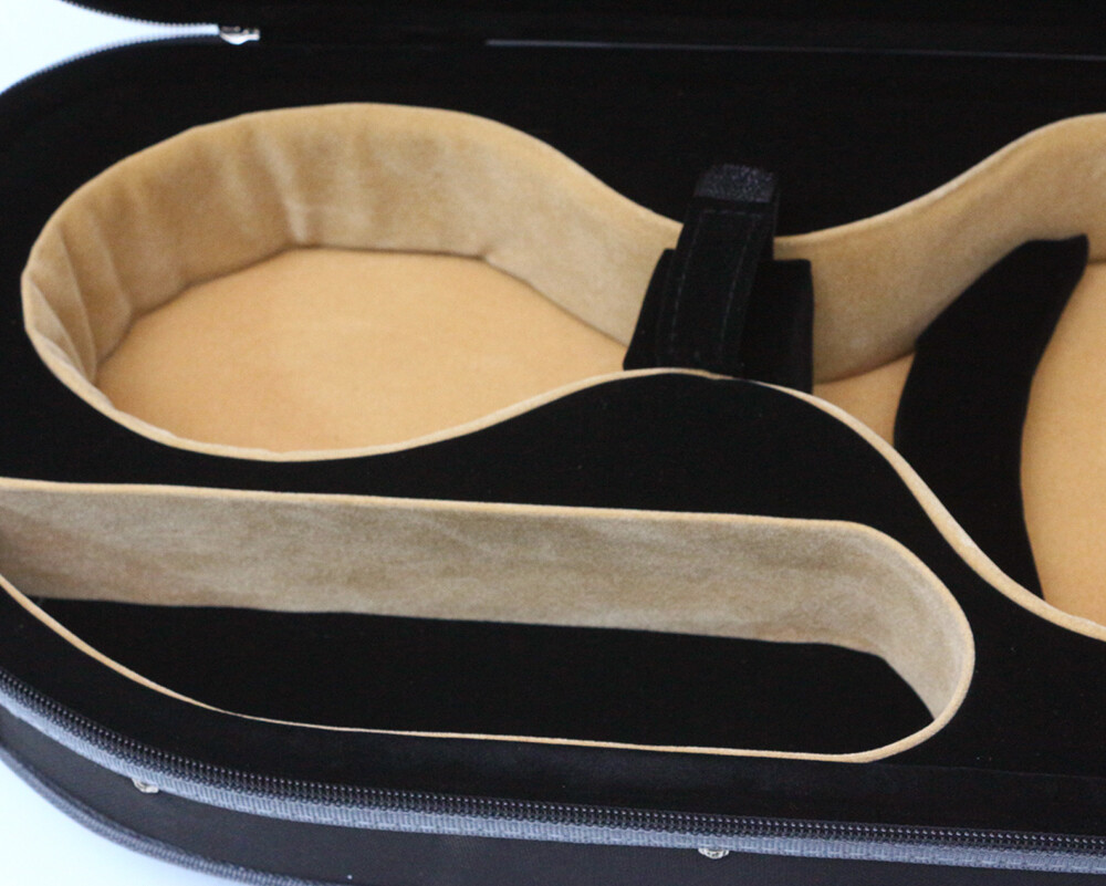 4/4 Full Size Violin Case Basic Violin Hard Case Built-in Hygrometer Ultralight