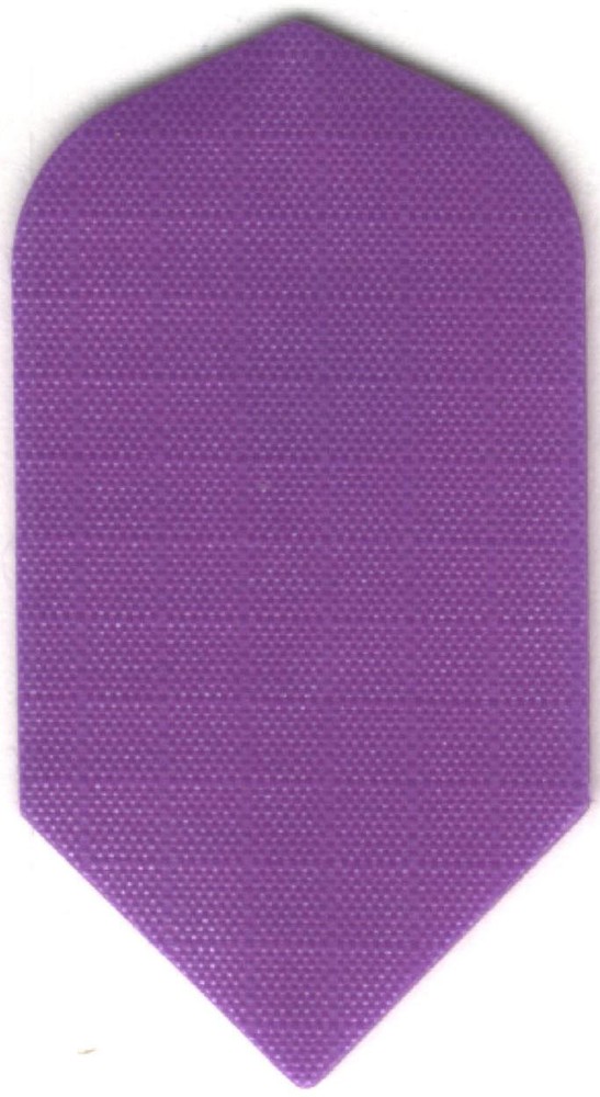 Purple Slim Nylon Dart Flights: 3 per set