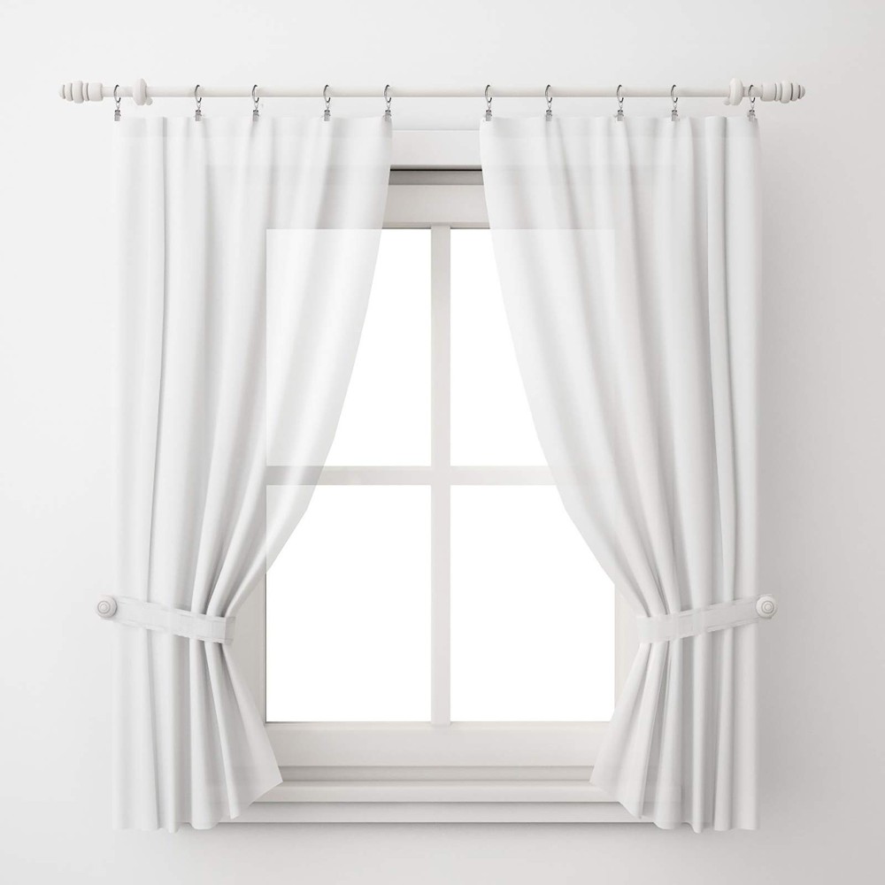 Lansian 20pcs Rustproof Drapery Matte Stainless 1''-20Pack, Silver