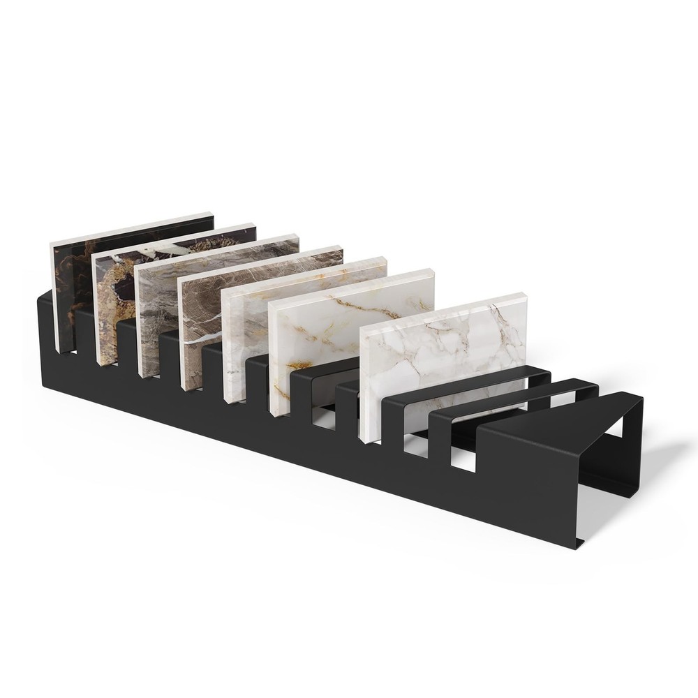 WYJREES Tile Board Display Rack, 10 Slots Tile Samples Display Stand for Retail,