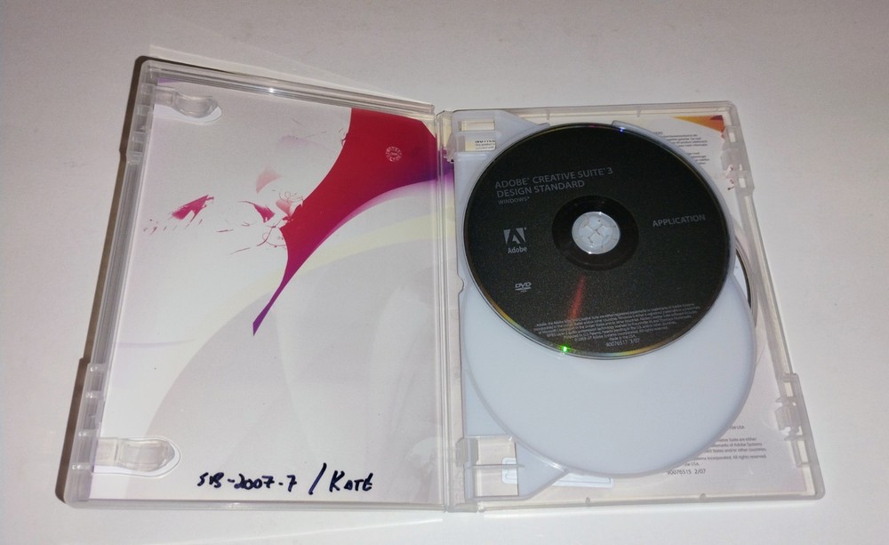 Adobe Creative Suite III 3 Design Standard Software Windows MAC 3-Disc DVD, 2007