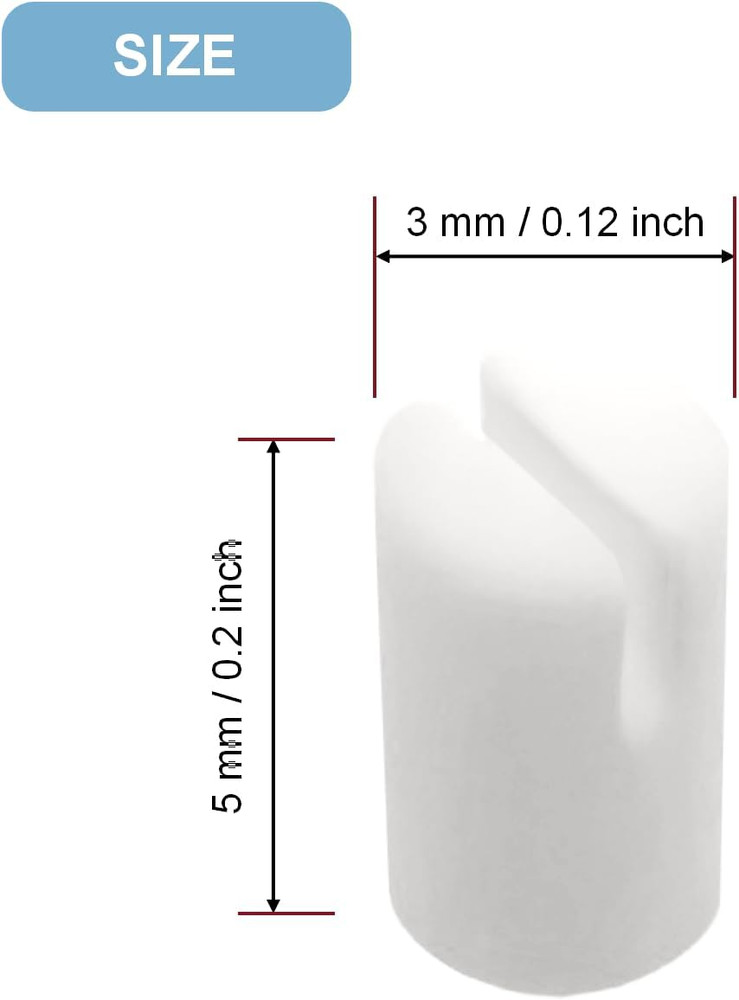 10Pack Banjo 5Th String Nuts, 5X3Mm Bone Bridge Pins for 5 String Banjo, Easy...