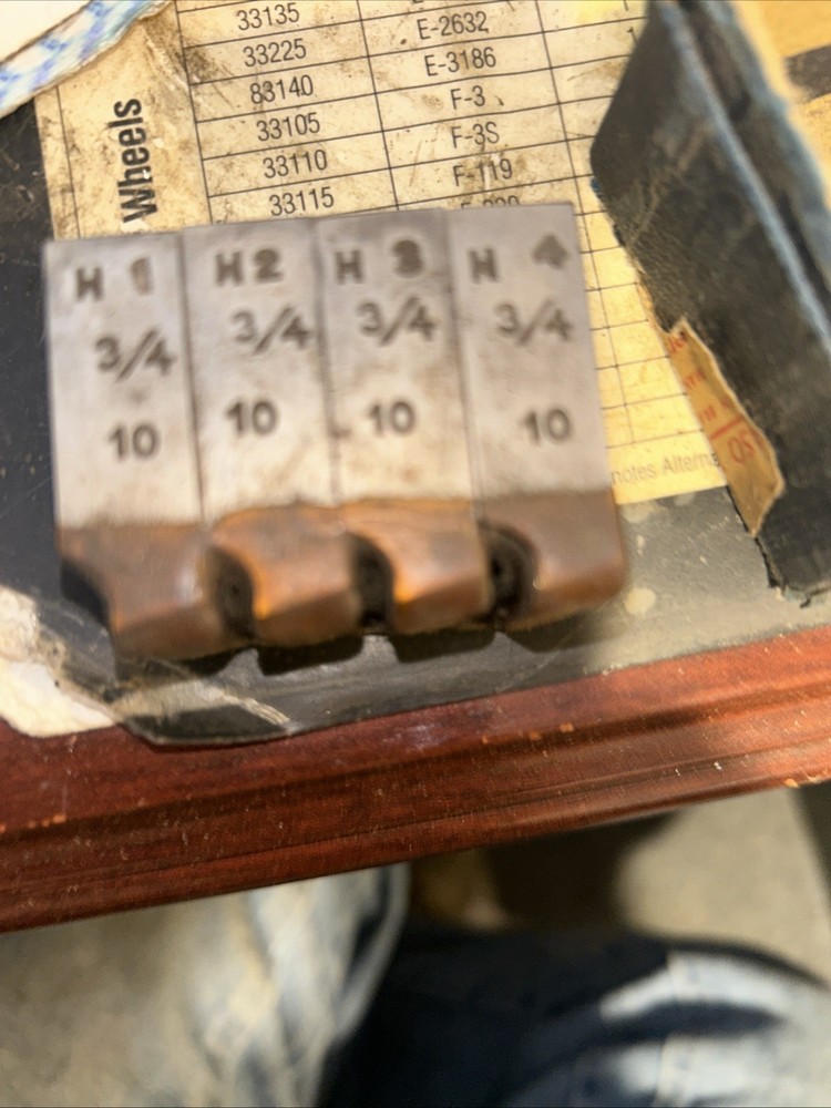 Threading Die Set Milled Chaser  3/4-10