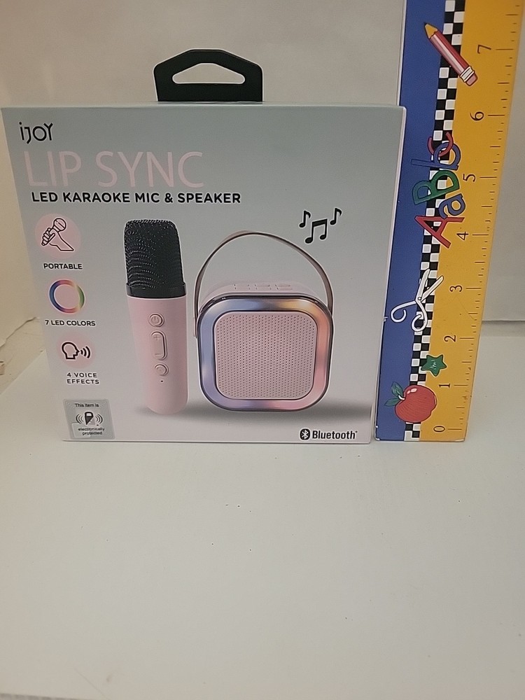 ijoy Bluetooth LIP SYNC LED Karaoke Mic &Speaker