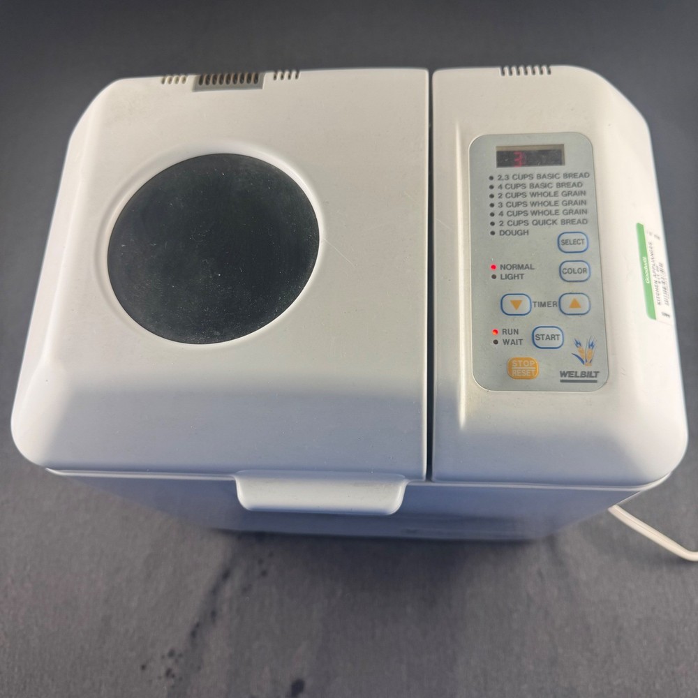 Welbilt The Bread Machine ABM4100T-2 White Automatic Bread Maker 500W 2-4 Cup