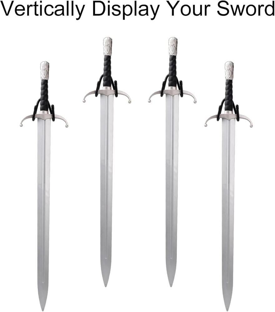 4 Pack Small Adjustable Sword Wall Mount Display Rack Stand Holder Hook Hanger