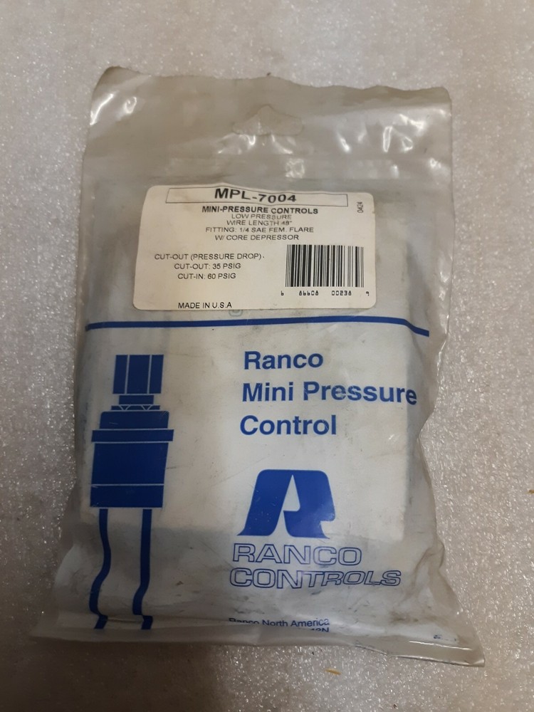 Ranco Mini Pressure Control MLP-7004 48" Wire (CU14)