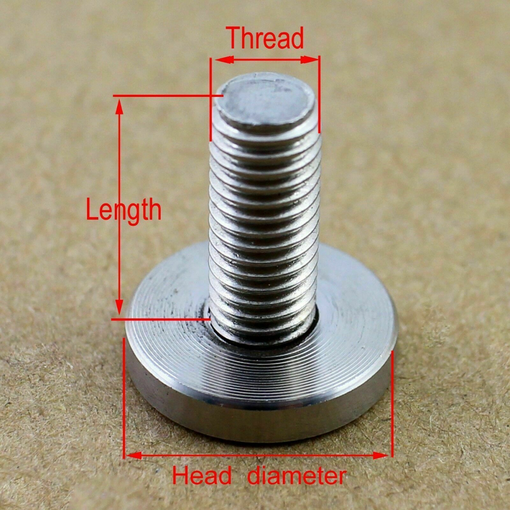 M5 M6 M8 Large Flat Head Screw Bolt 304 Stainless Select Size