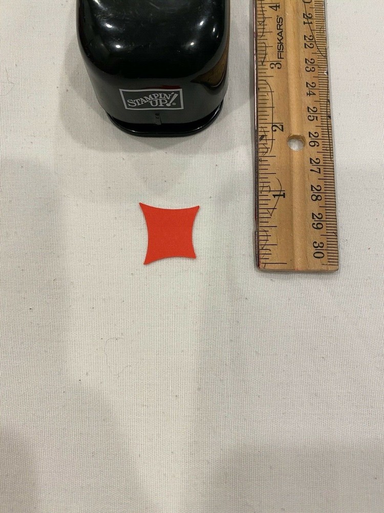 Stampin' Up Medium Concave Square Punch Scrapbooking Crafts