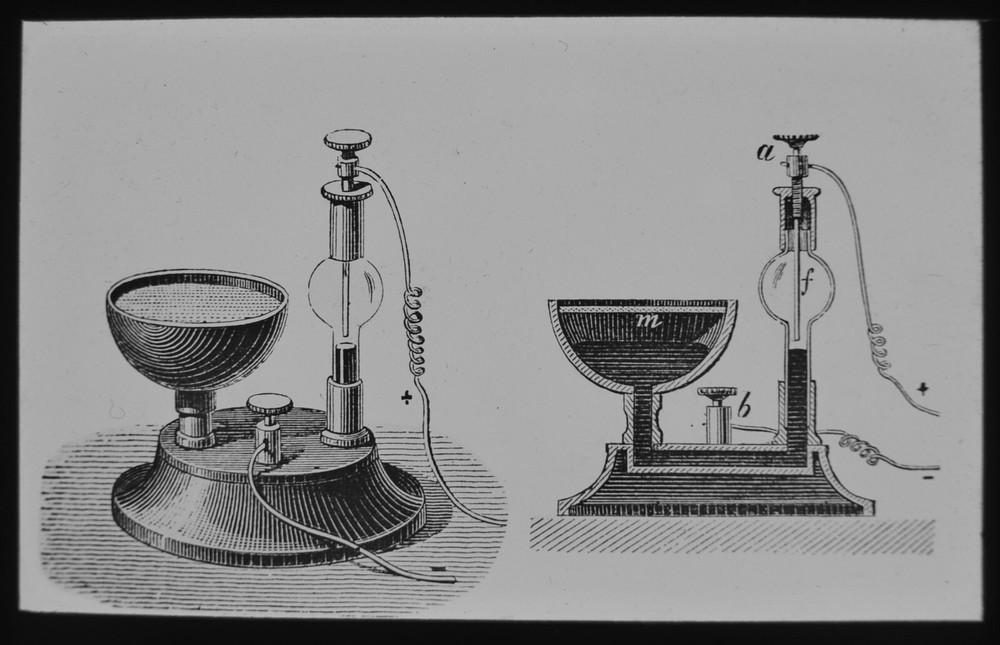 COAL MINING : ANSELLS FIRE DAMP INDICATOR C1875 VICTORIAN Magic Lantern Slide