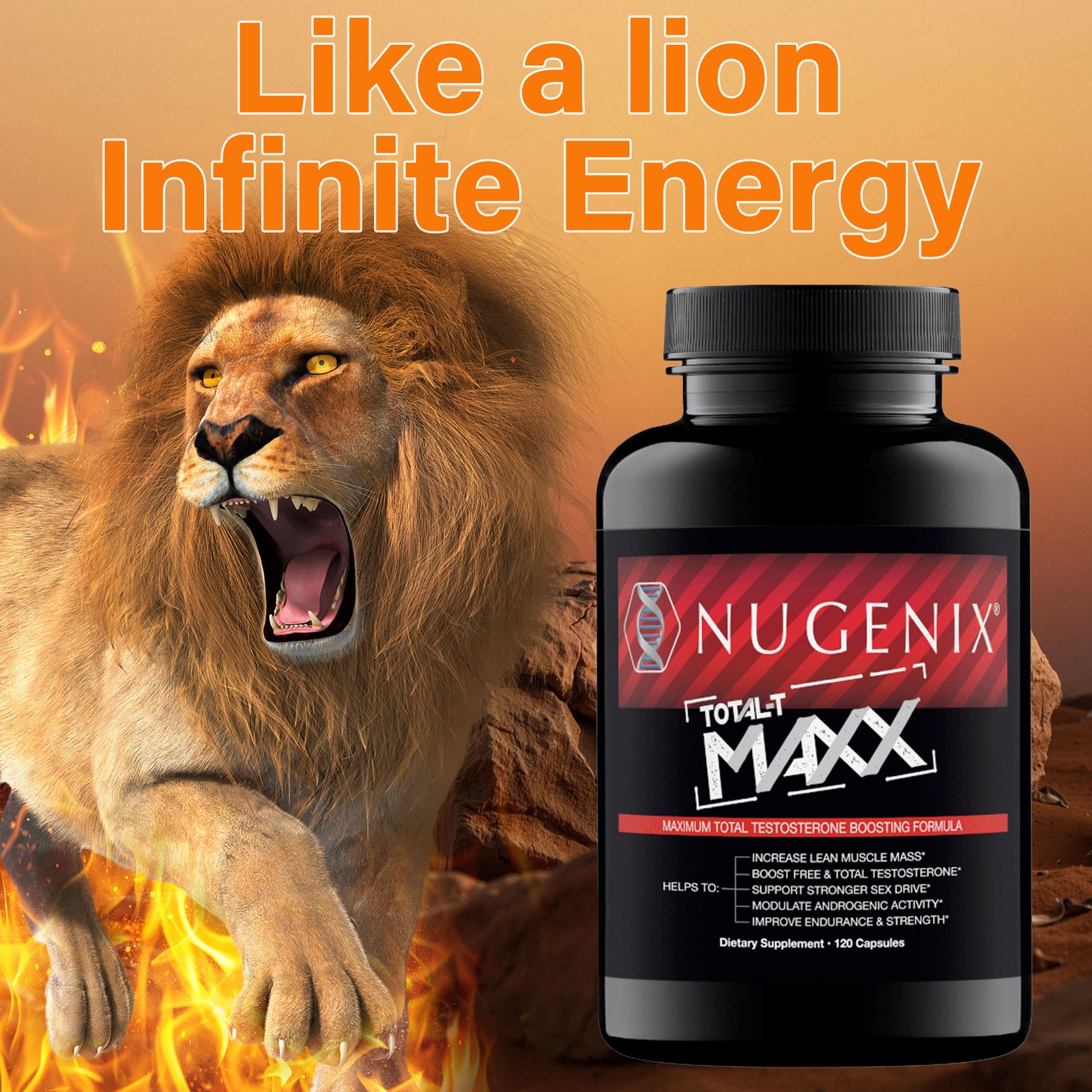 NUGENIX TOTAL-T MAXX - Zinc - Testosterone Booster, Energy, Stamina, Performance