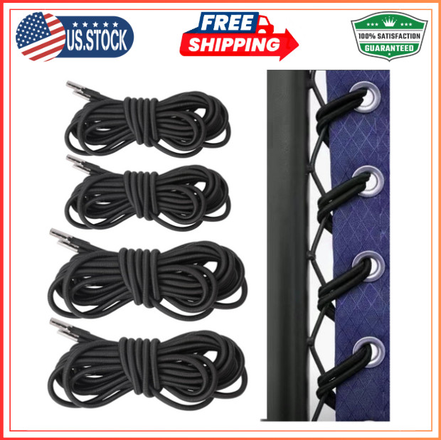 4 Pack Upgraded Black Gravity Chair Replacement Cord Zero Gravity Chair Repla...