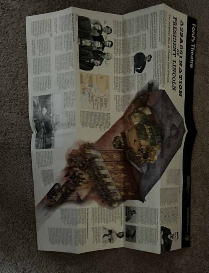 Fords Theater Pamphlet And History Guide
