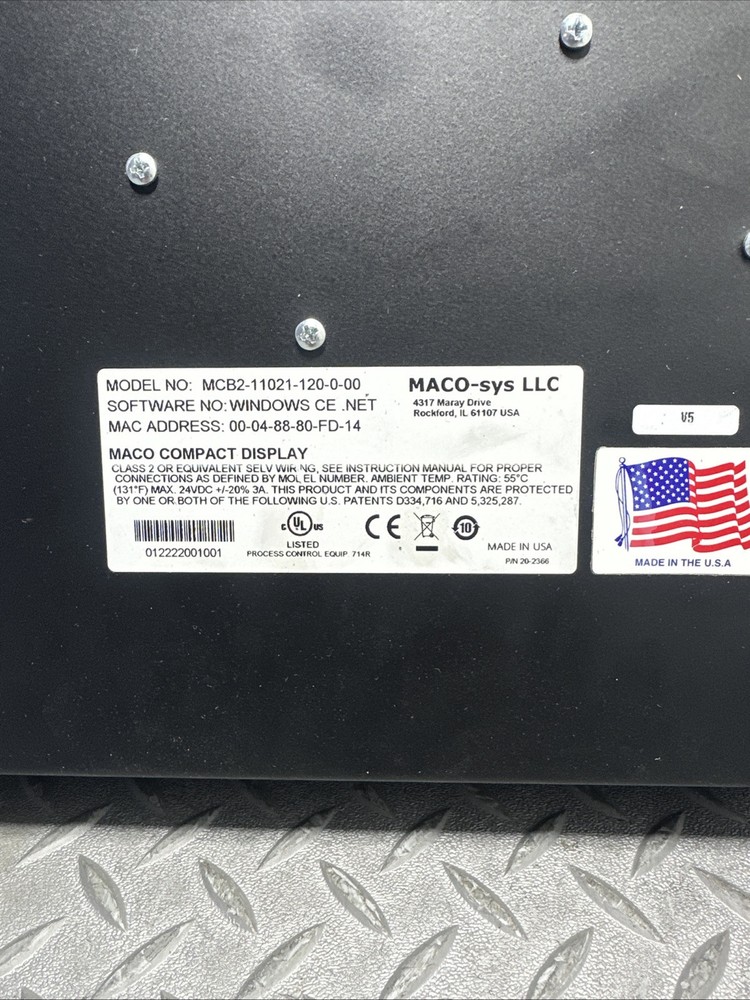 Maco Compact Display MCB2-11021-120-0-00. E-7