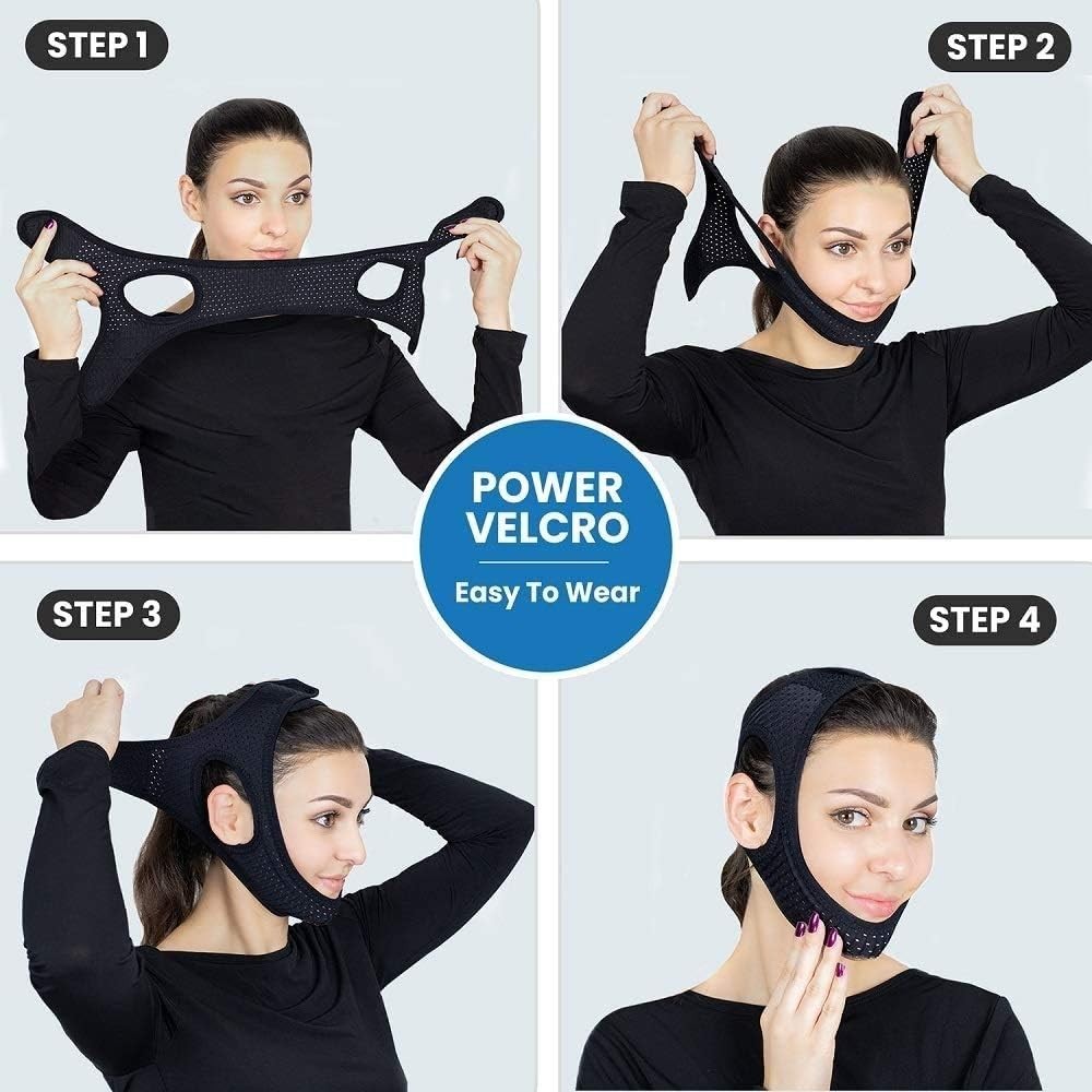 Breathable Adjustable Jaw Strap for Sleeping – Anti-Snoring Solution
