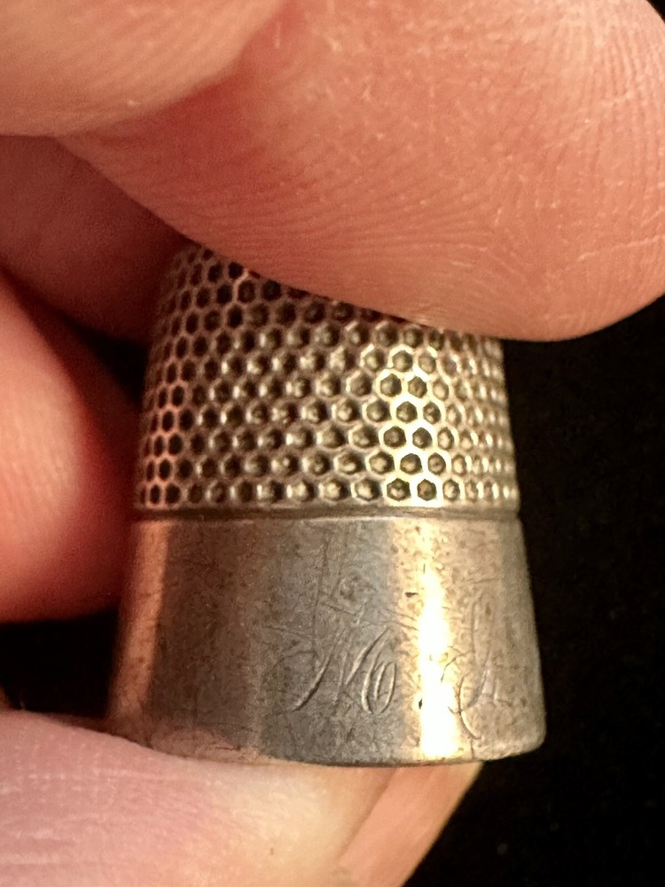 Vintage Sterling Silver Timble 10