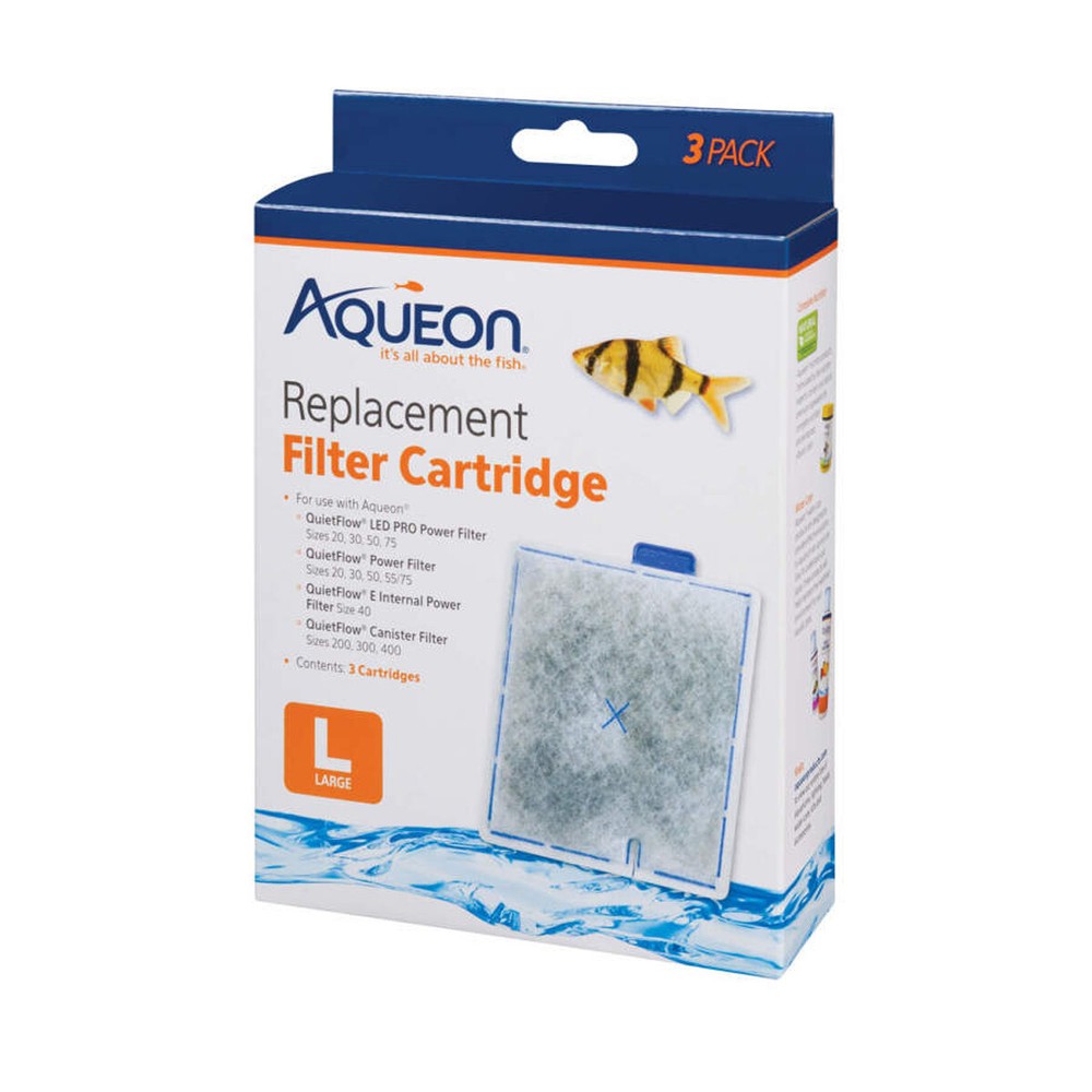Aqueon QuietFlow Replacement Filter Cartridge Large 3 pack