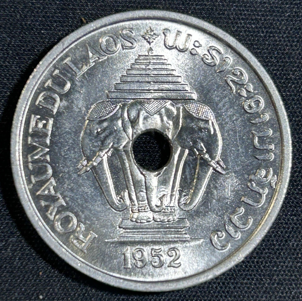 Laos 1952 20 Cents