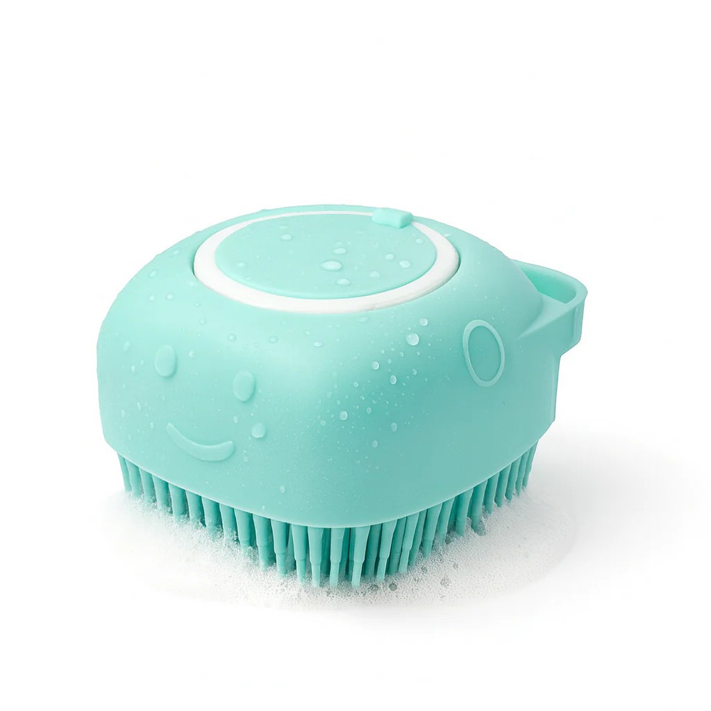 Silicone Pet Bath Brush – Blue