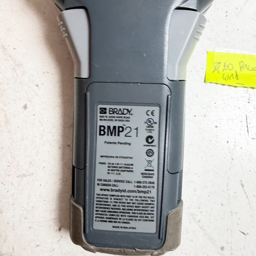Brady BDY-BMP21-LAB Blue Digital Handheld Thermal Transfer Label Printer