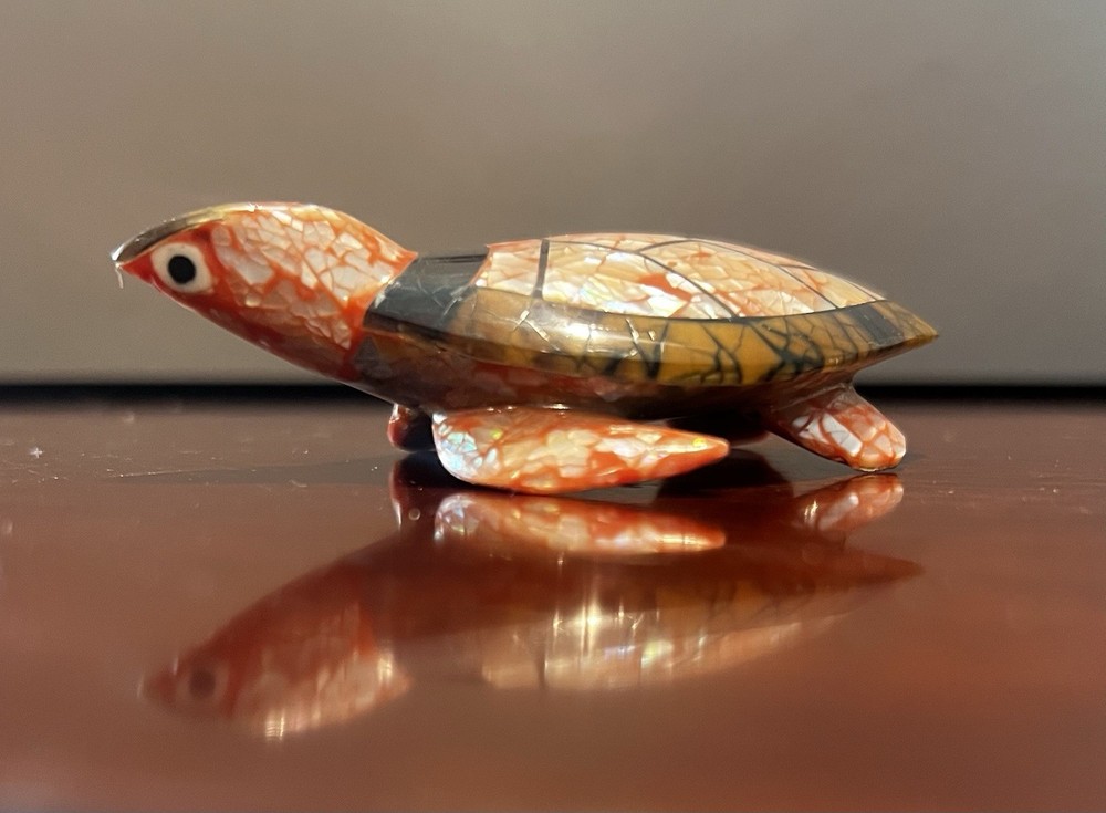 “Shell Turtle” Small Decorative Figurine Mosaic Light Weight