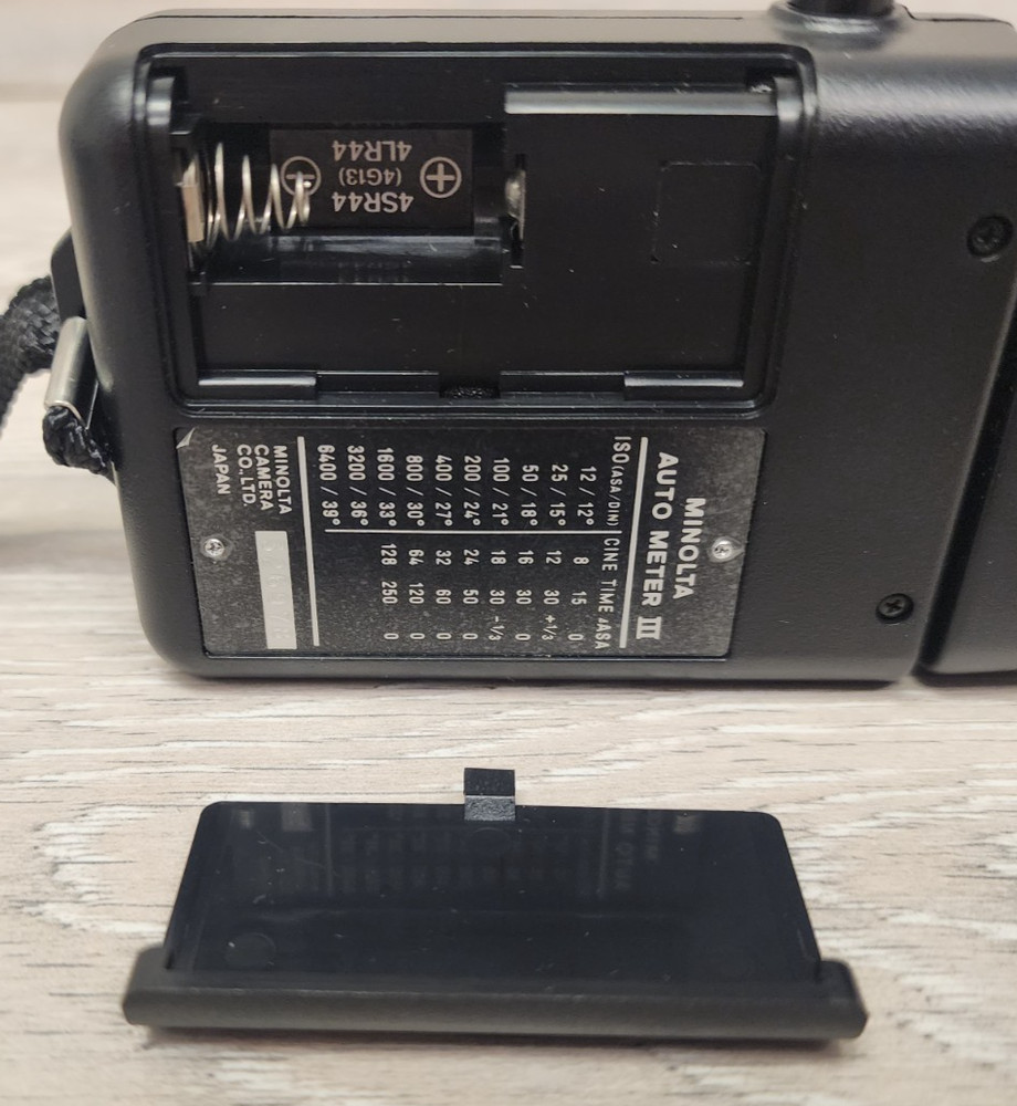 Minolta Auto Meter III 3 Handheld Light Exposure Meter With Case Tested Working