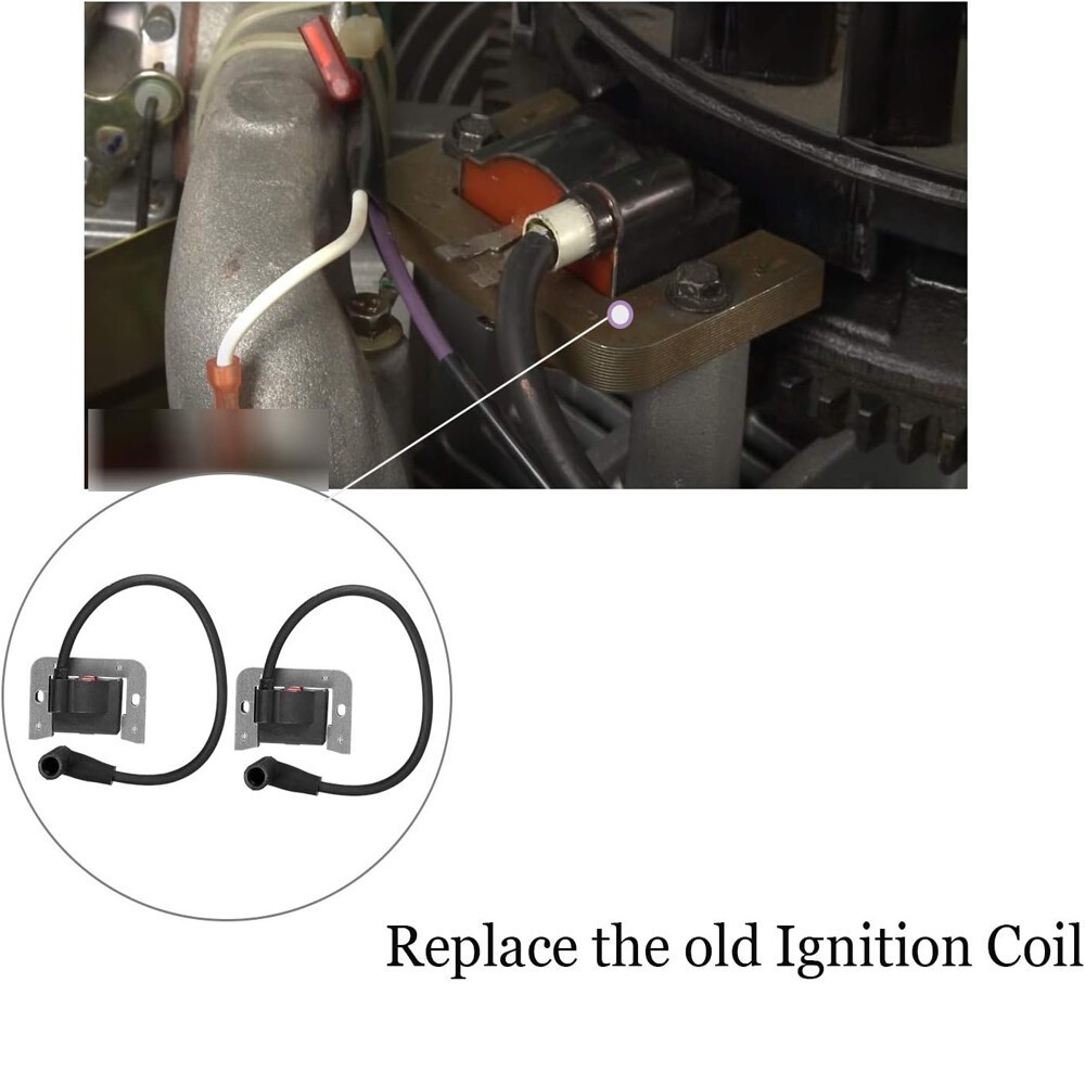 2Pcs Ignition Module 24HP 7000 Series engine w/Spark Plug For Kohler 32-584-06-S