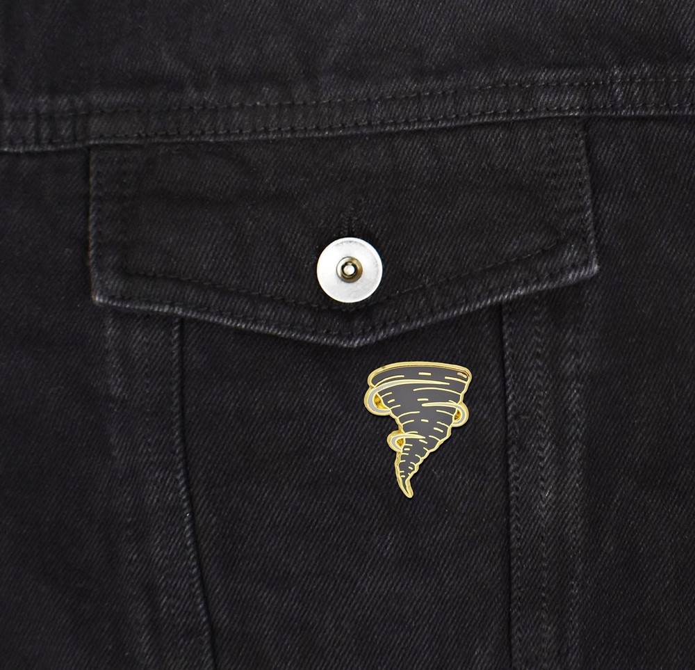 Tornado Hard Enamel Pin