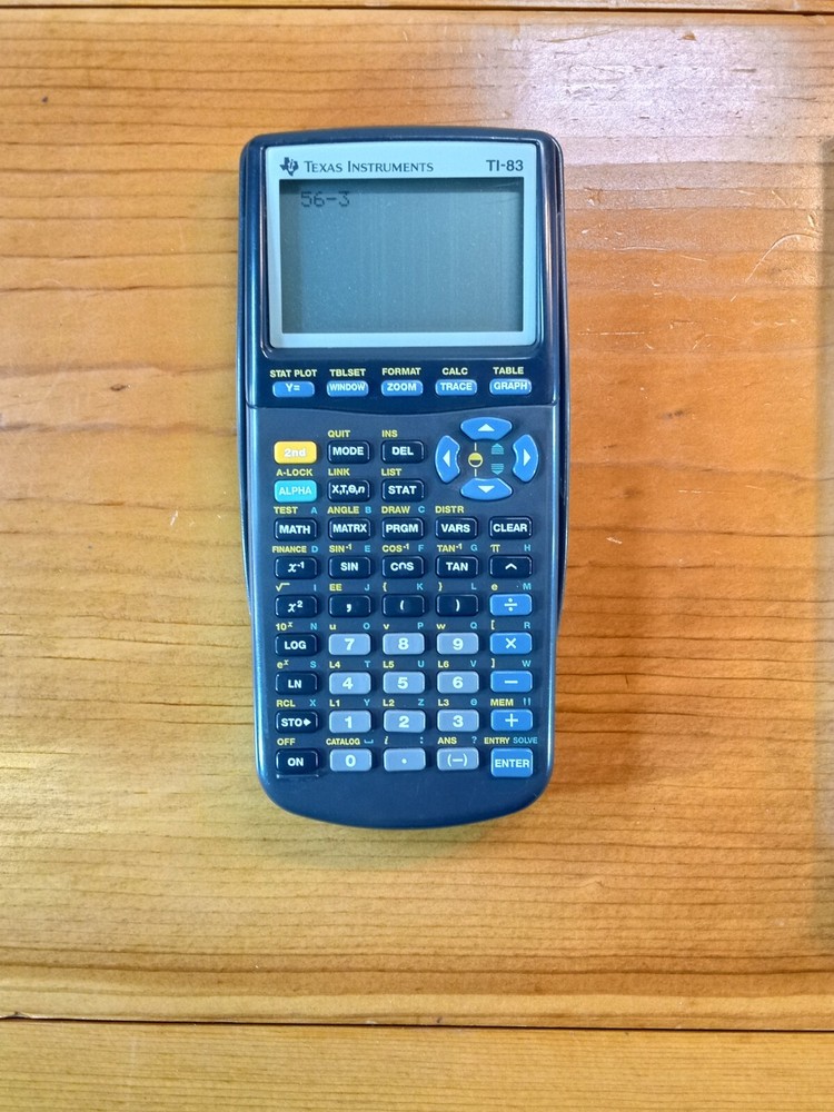 Texas Instruments TI-83 Calculator For Math & Science With Manual ➗ ➖ ➕ 🟰