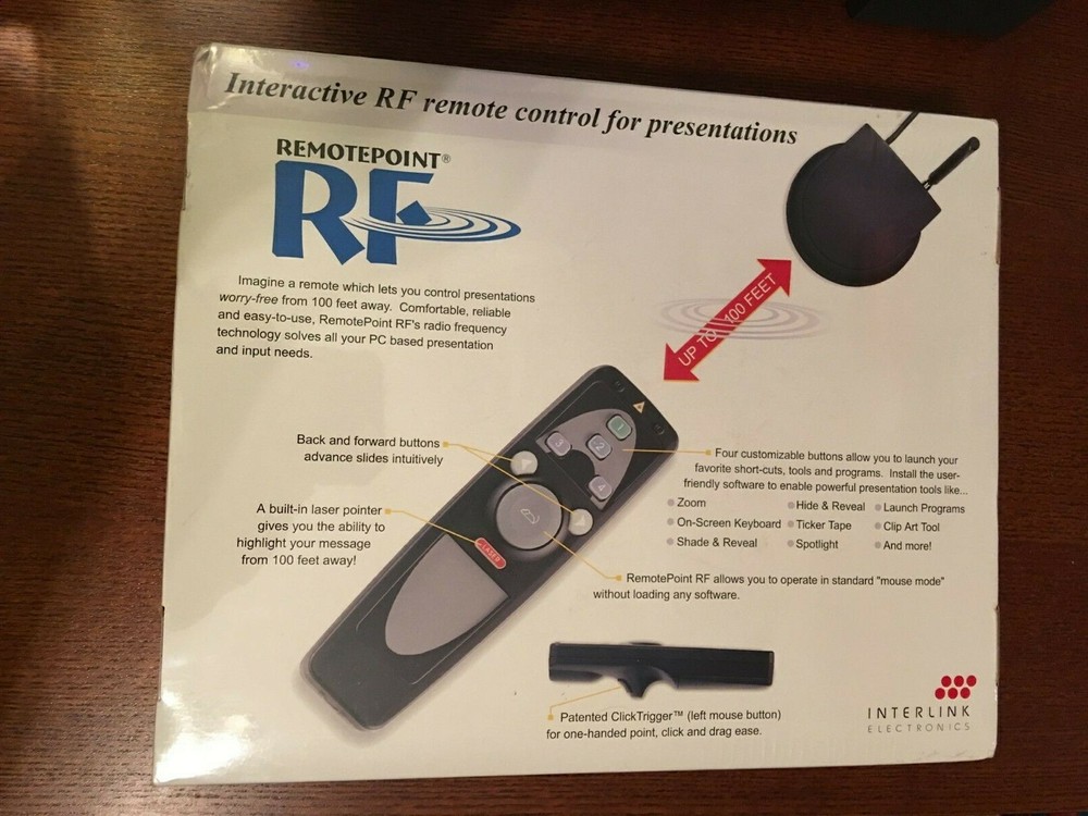 Presentation Remote Control Interactive RemotePoint RF VP4810 Brand New Sealed