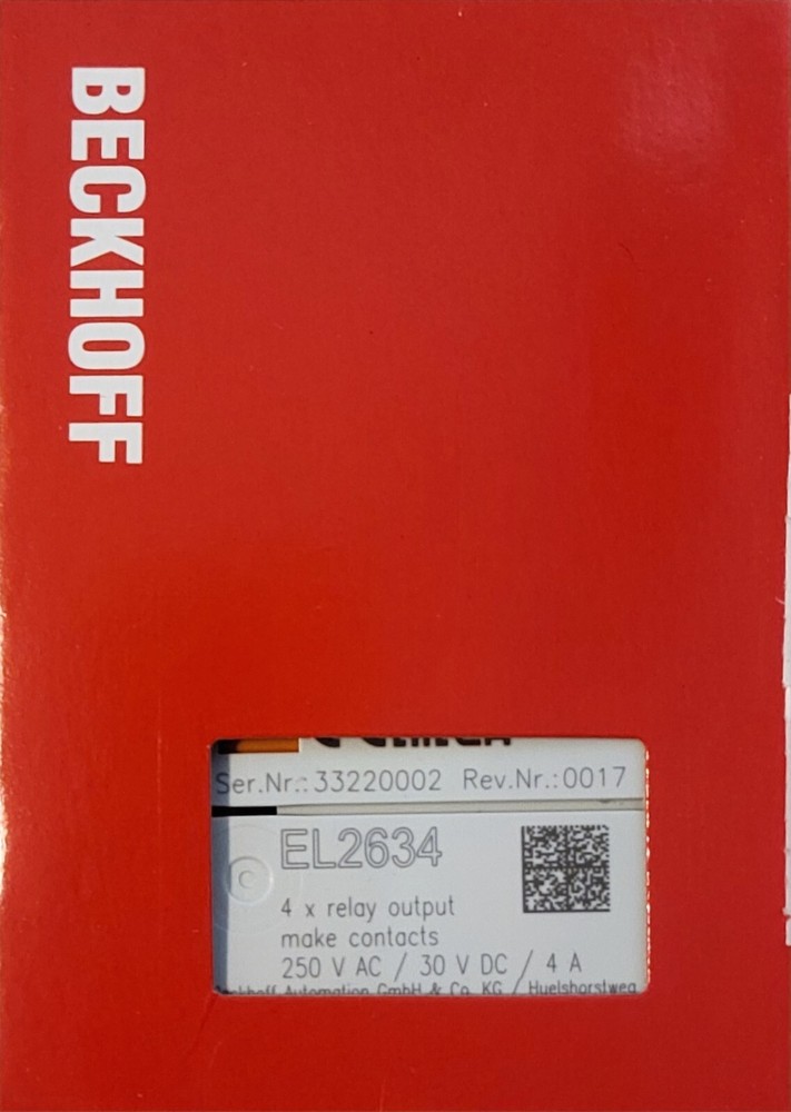 Beckhoff EL2634 4x relay output module NEW IN BOX