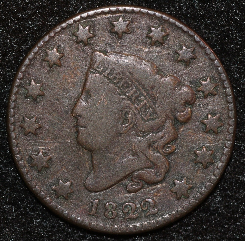 1822 Large Cent N-10