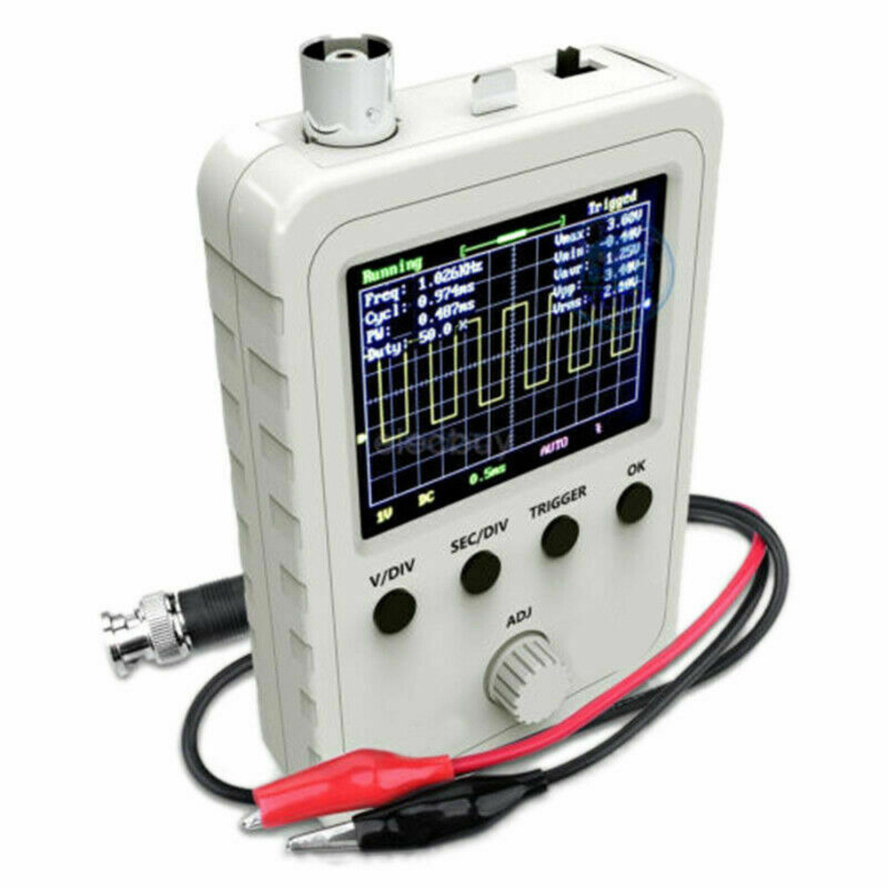 2.4" LCD Display DSO150 Digital Oscilloscope Assembled With Case Test Clip Power